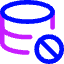 Database Block Icon from Core Neon Set