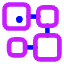 Database Crypto Blockchain Icon from Core Neon Set