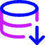 Database Download Icon from Core Neon Set
