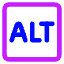 Alt Icon from Core Neon Set
