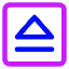 Eject Square Icon from Core Neon Set