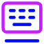 Floating Keyboard Case Tablet Icon from Core Neon Set