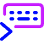 Keyboard One Hand Right Icon from Core Neon Set