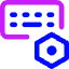 Keyboard Option Setting Bolt Nut Icon from Core Neon Set