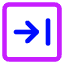 Next Square Icon from Core Neon Set