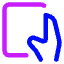 One Handed Holding Tablet Handheld Icon from Core Neon Set