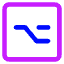 Option Square Icon from Core Neon Set