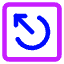 Power Off Square Icon from Core Neon Set
