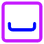 Spacebar Square Icon from Core Neon Set