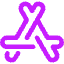 App Store Logo Icon from Core Neon Set