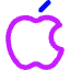 Apple Logo Icon from Core Neon Set