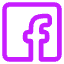 Facebook Logo 1 Icon from Core Neon Set