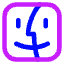Finder Logo Icon from Core Neon Set