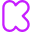 Kickstarter Logo Icon from Core Neon Set