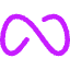Meta Logo Icon from Core Neon Set