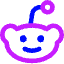 Reddit Logo Icon from Core Neon Set