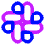 Slack Logo Icon from Core Neon Set