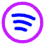 Spotify Logo Icon from Core Neon Set