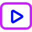 Youtube Logo Icon from Core Neon Set