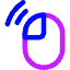 Click Left Double Icon from Core Neon Set