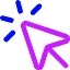 Cursor Click Icon from Core Neon Set