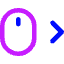 Mouse Move Right Icon from Core Neon Set