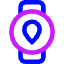 Watch Circle Location Icon from Core Neon Set