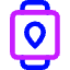 Watch Square Location Icon from Core Neon Set