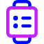 Watch Square Menu Icon from Core Neon Set