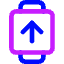 Watch Square Upload Icon from Core Neon Set
