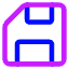 Floppy Disk Icon from Core Neon Set