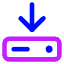 Hard Drive Download Icon from Core Neon Set