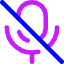 Voice Mail Off Icon from Core Neon Set