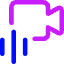 Webcam Video Call Voice Icon from Core Neon Set
