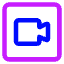 Webcam Video Square Icon from Core Neon Set