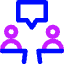 Politics Debate Icon from Core Neon Set