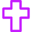 Christian Cross 1 Icon from Core Neon Set