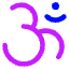 Hinduism Icon from Core Neon Set