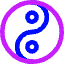 Yin Yang Symbol Icon from Core Neon Set