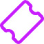 Ticket 1 Icon from Core Neon Set
