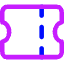 Ticket 2 Icon from Core Neon Set