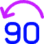 Button Jump Backward 90 Icon from Core Neon Set