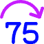 Button Jump Forward 75 Icon from Core Neon Set