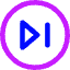 Button Next Circle Icon from Core Neon Set