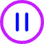 Button Pause Circle Icon from Core Neon Set