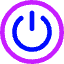 Button Power Circle 1 Icon from Core Neon Set