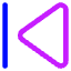 Button Previous Icon from Core Neon Set