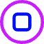 Button Stop Circle Icon from Core Neon Set