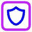 Dice Shield Icon from Core Neon Set
