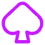 Spades Symbol Icon from Core Neon Set